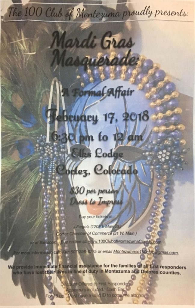 The 100 Club of Montezuma Masquerade